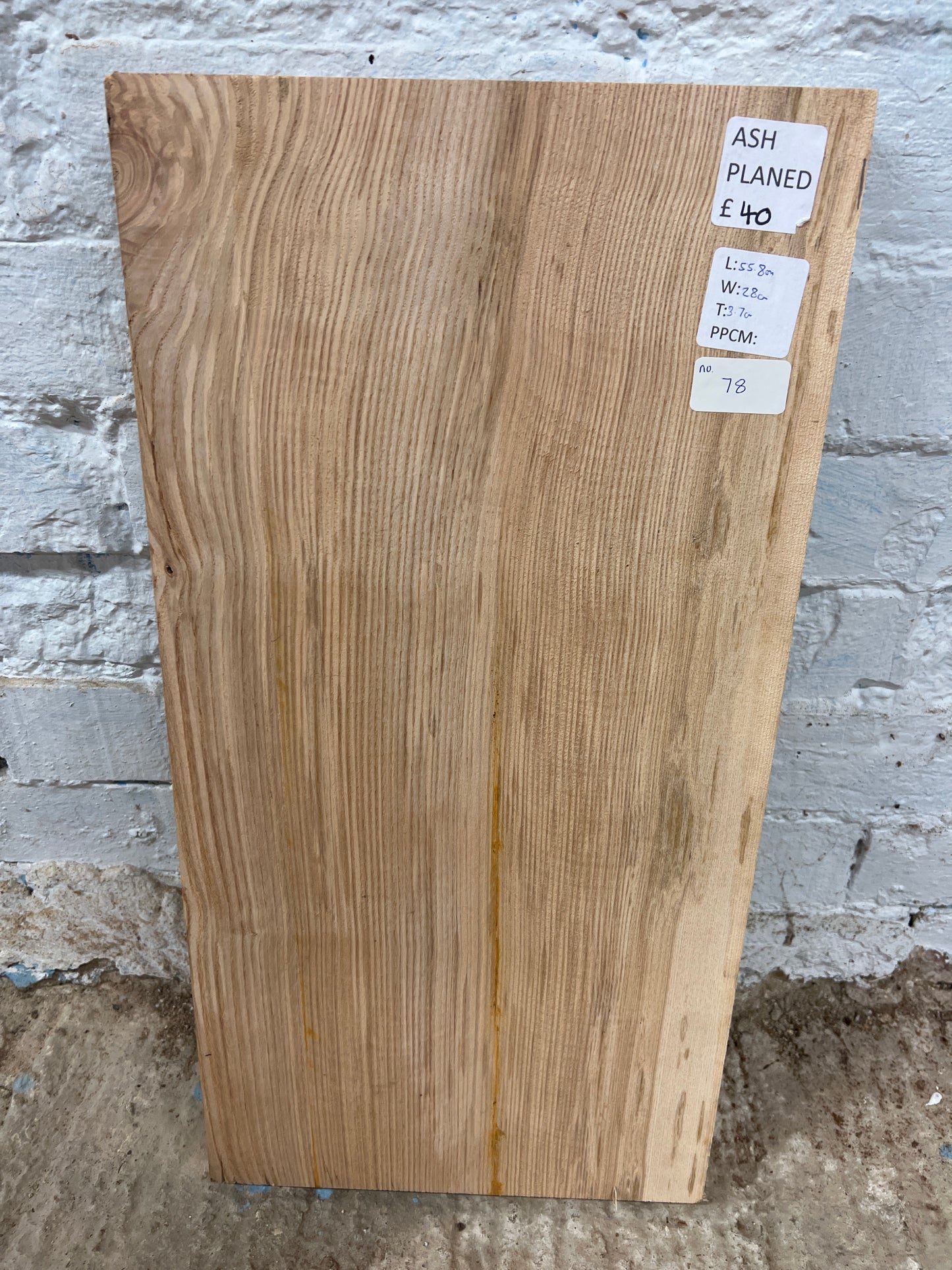 Ash No 78 - 558x280x37mm Planed