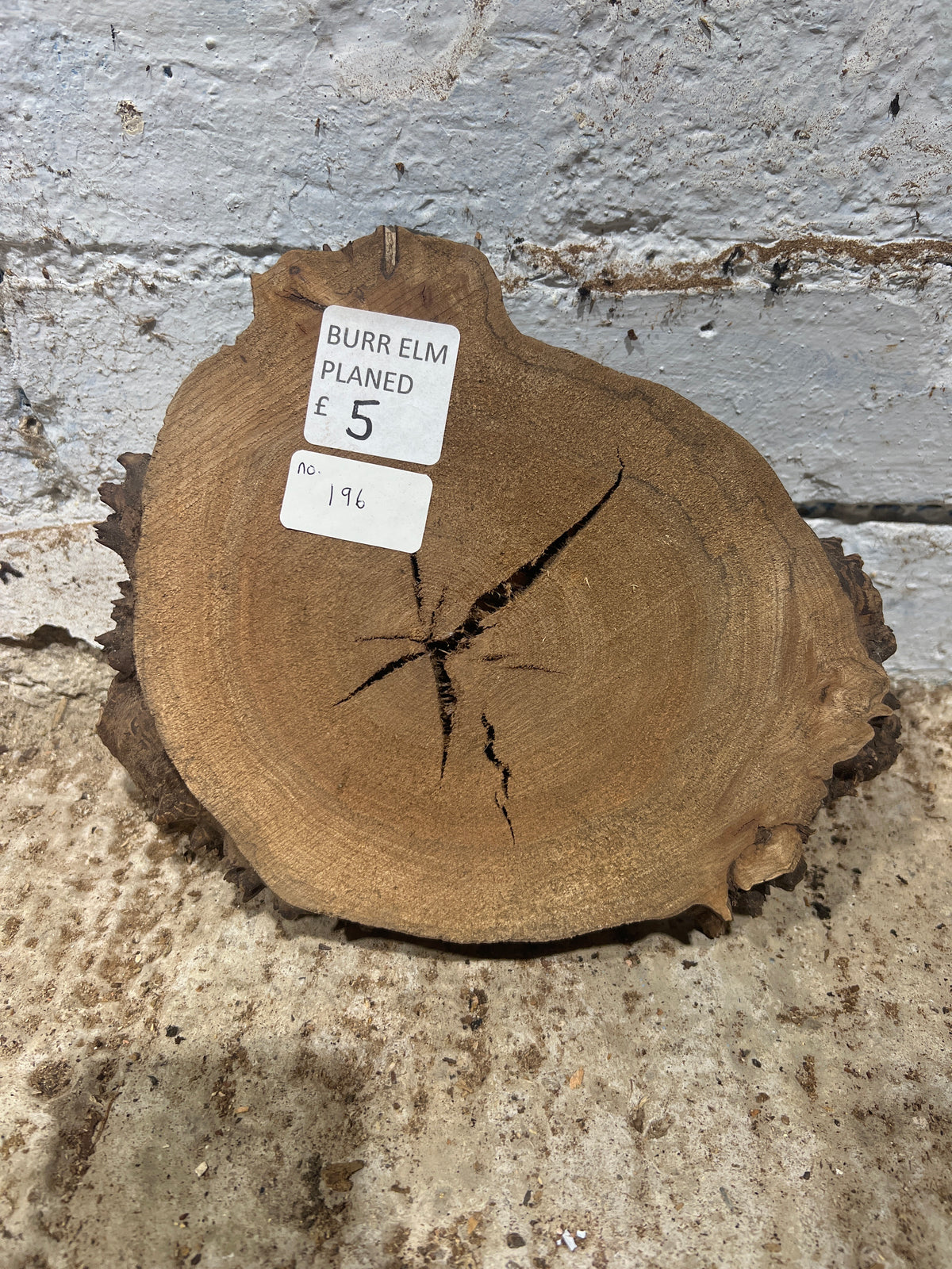 Elm No 196 - 230x180x40mm Sawn