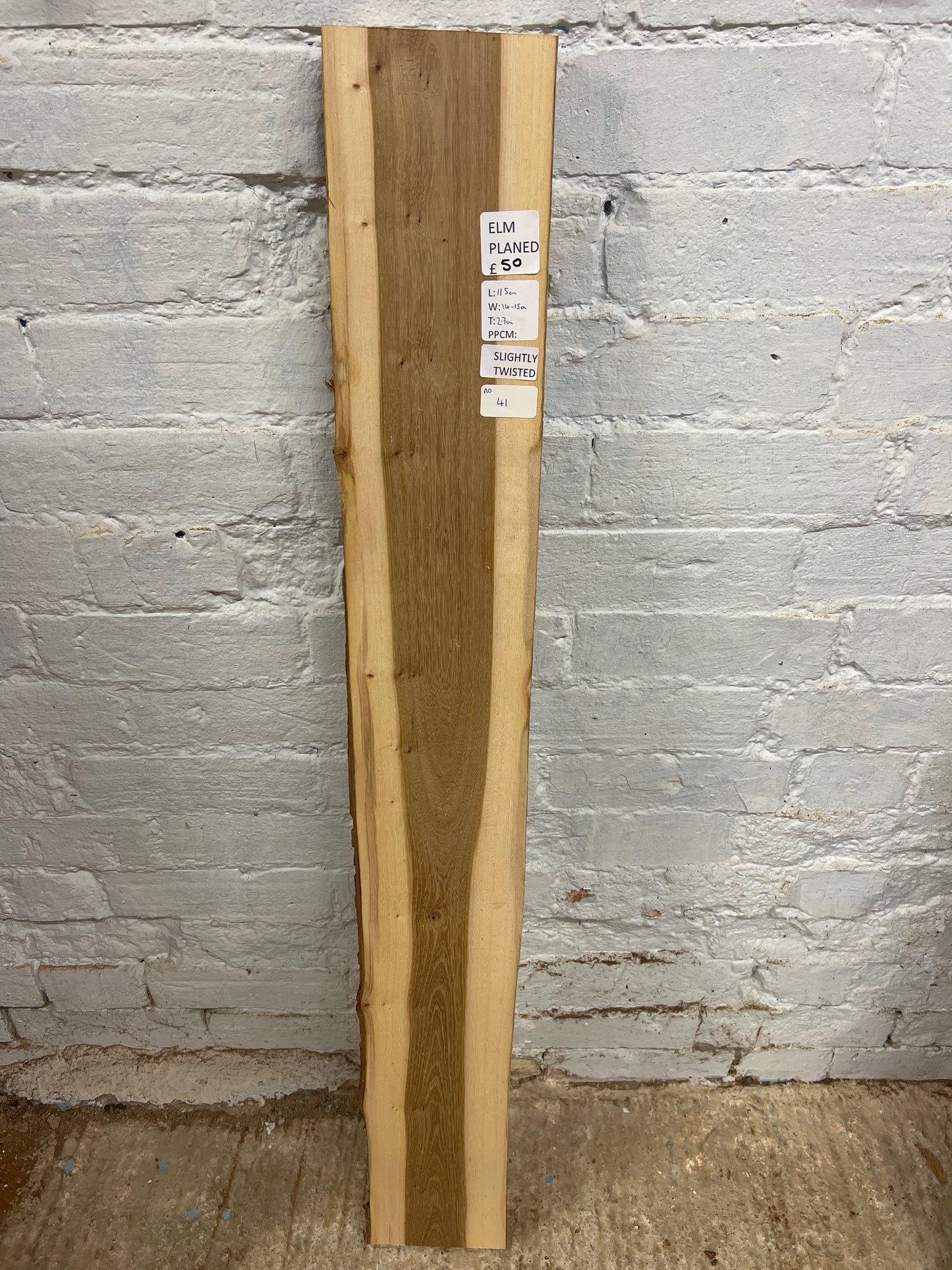 Elm No 41 - 1150x140-150x27mm Planed
