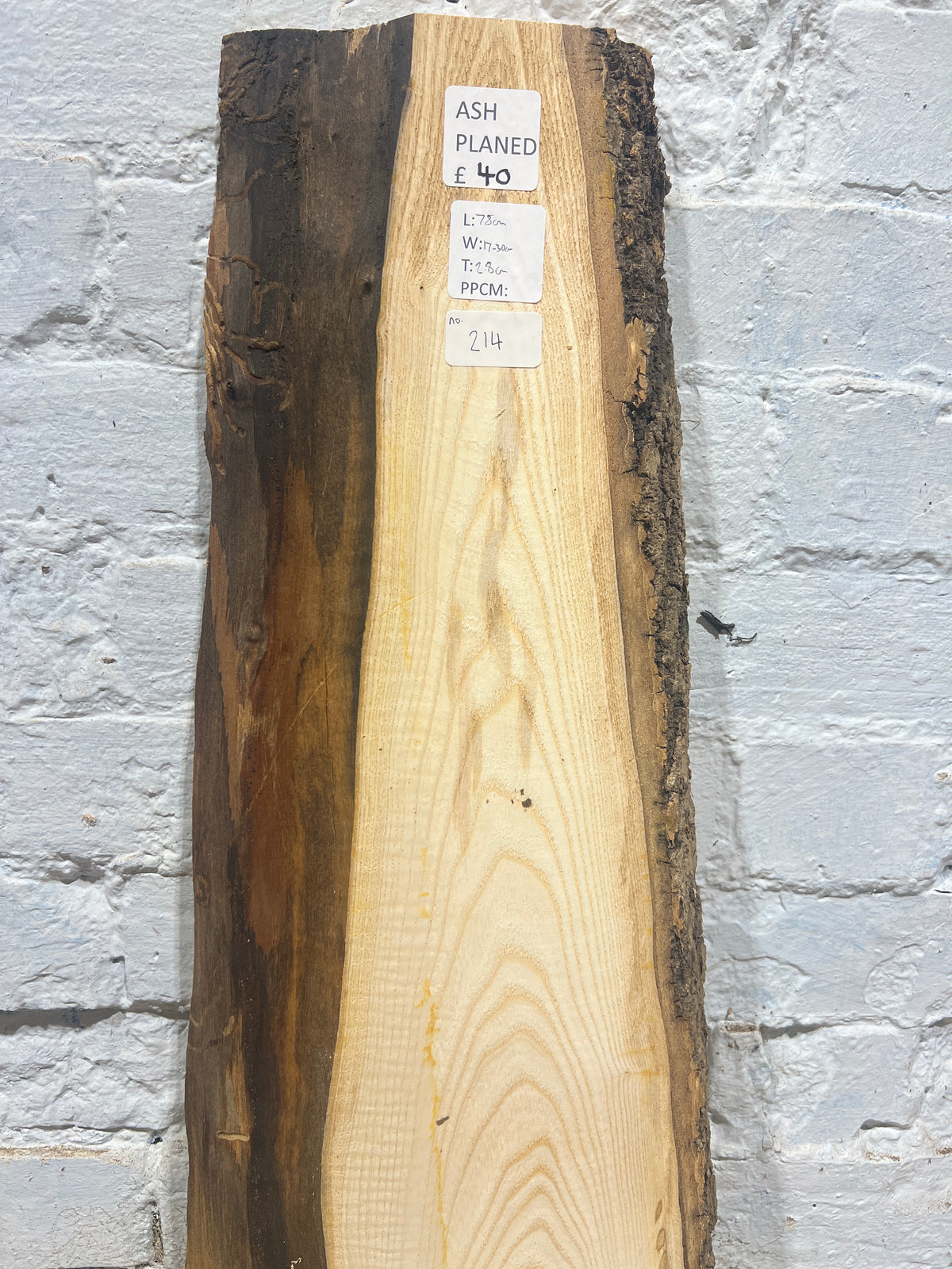 Ash No 214 - 780x170-300x28mm Planed