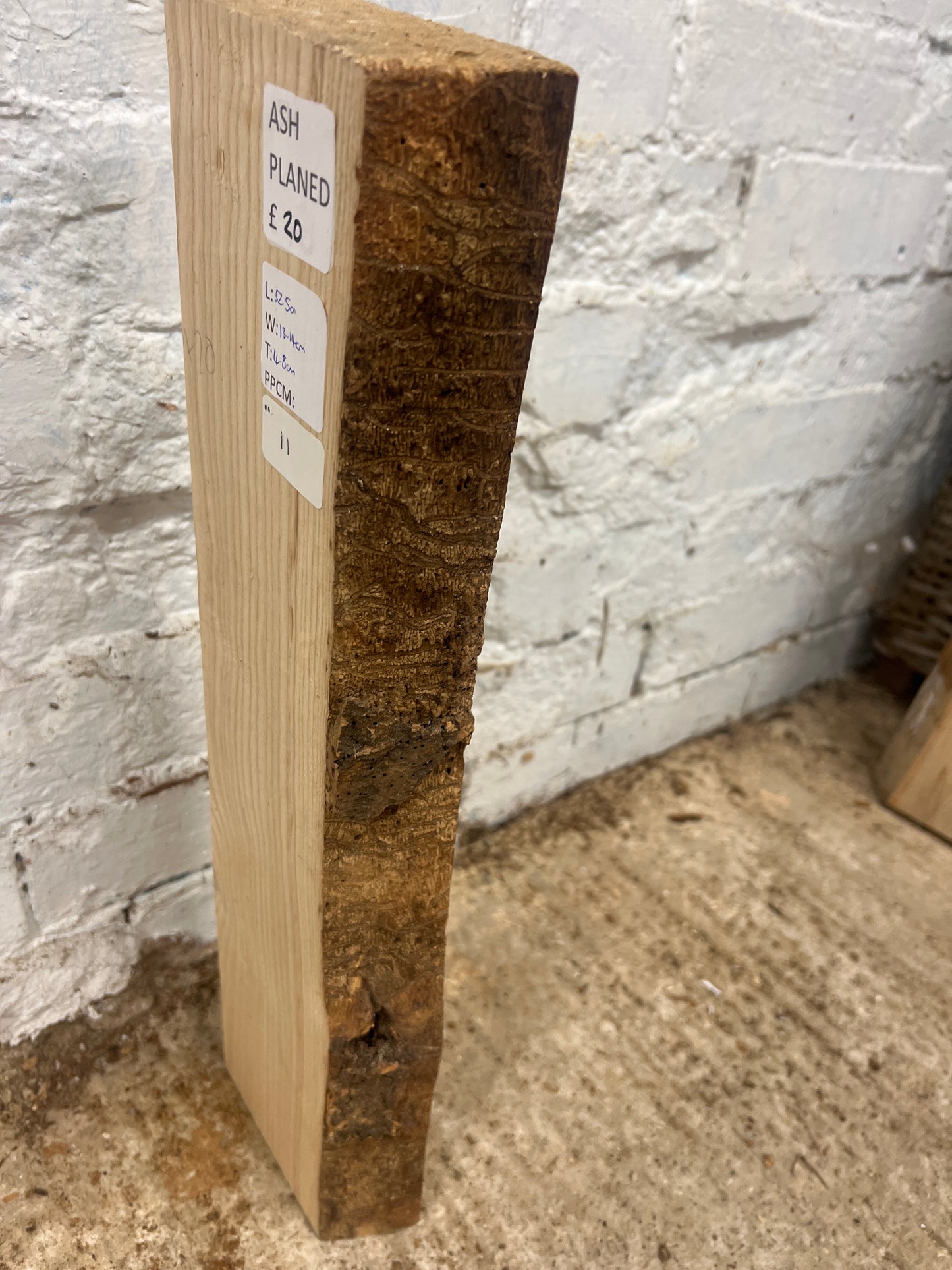 Ash No 11 - 525x130-140x48mm Planed