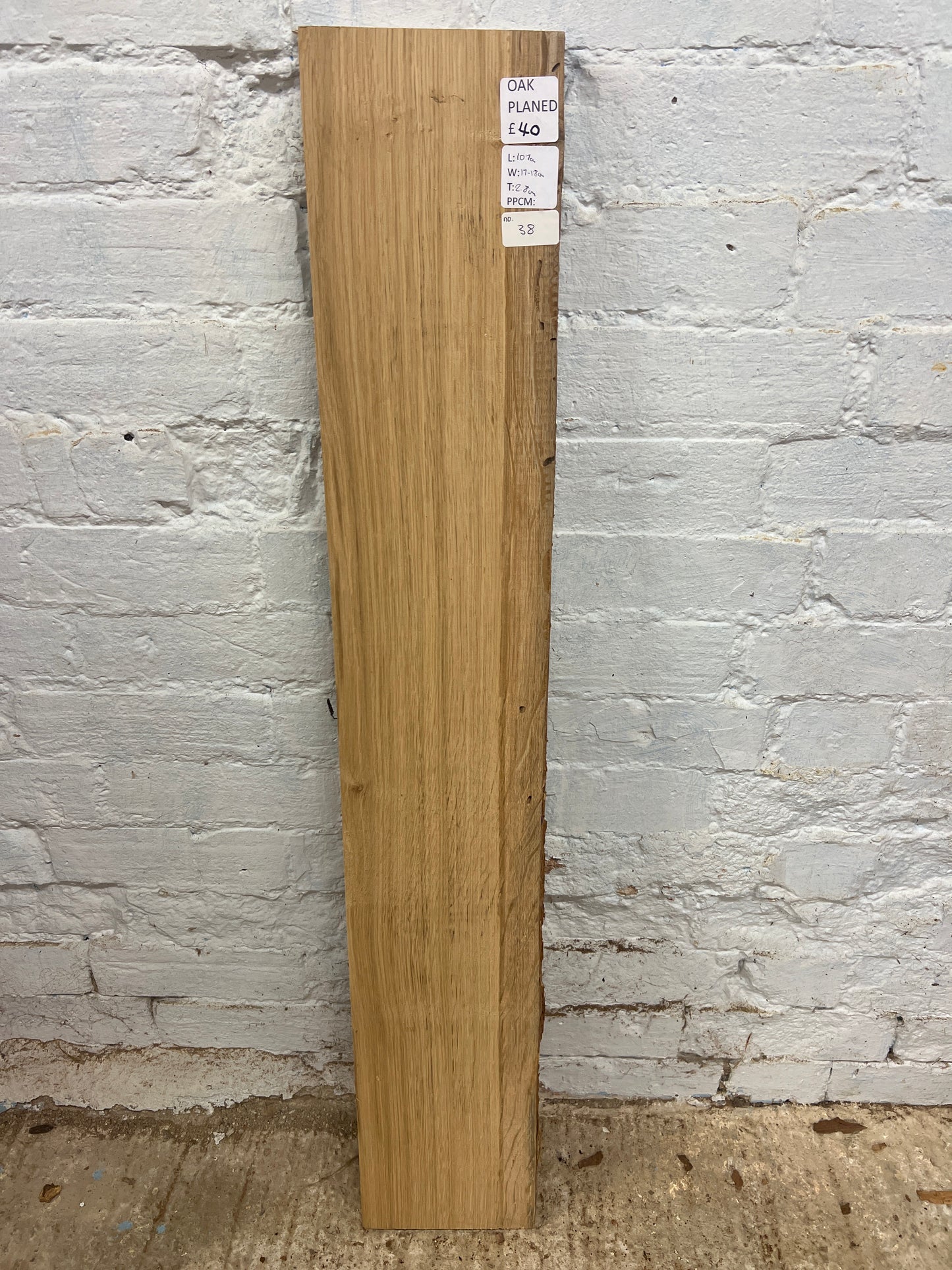 Oak No 38 - 1070x170-180x28mm Planed