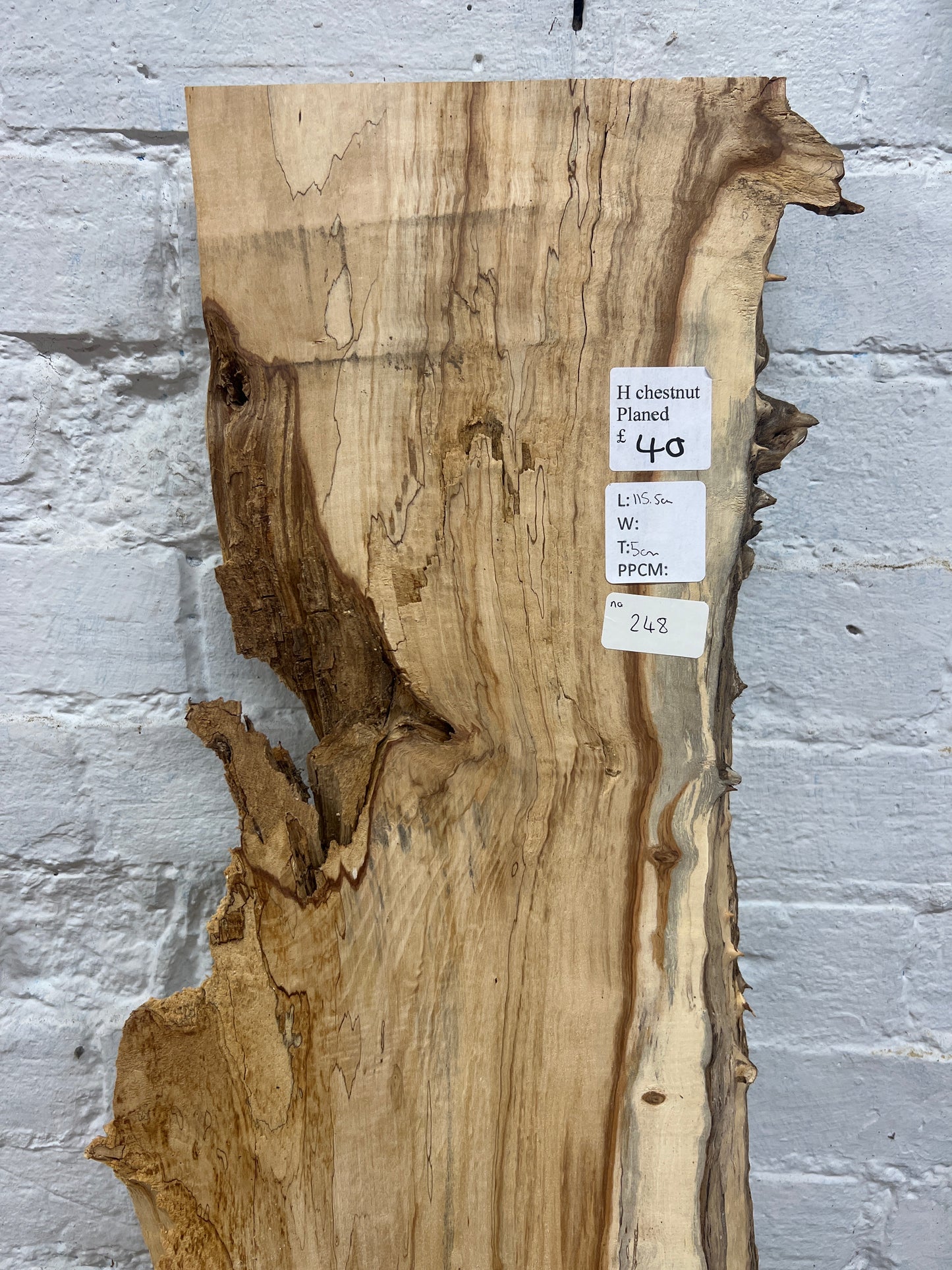 Horse Chestnut No 248 - 1155x200-340x50mm Planed
