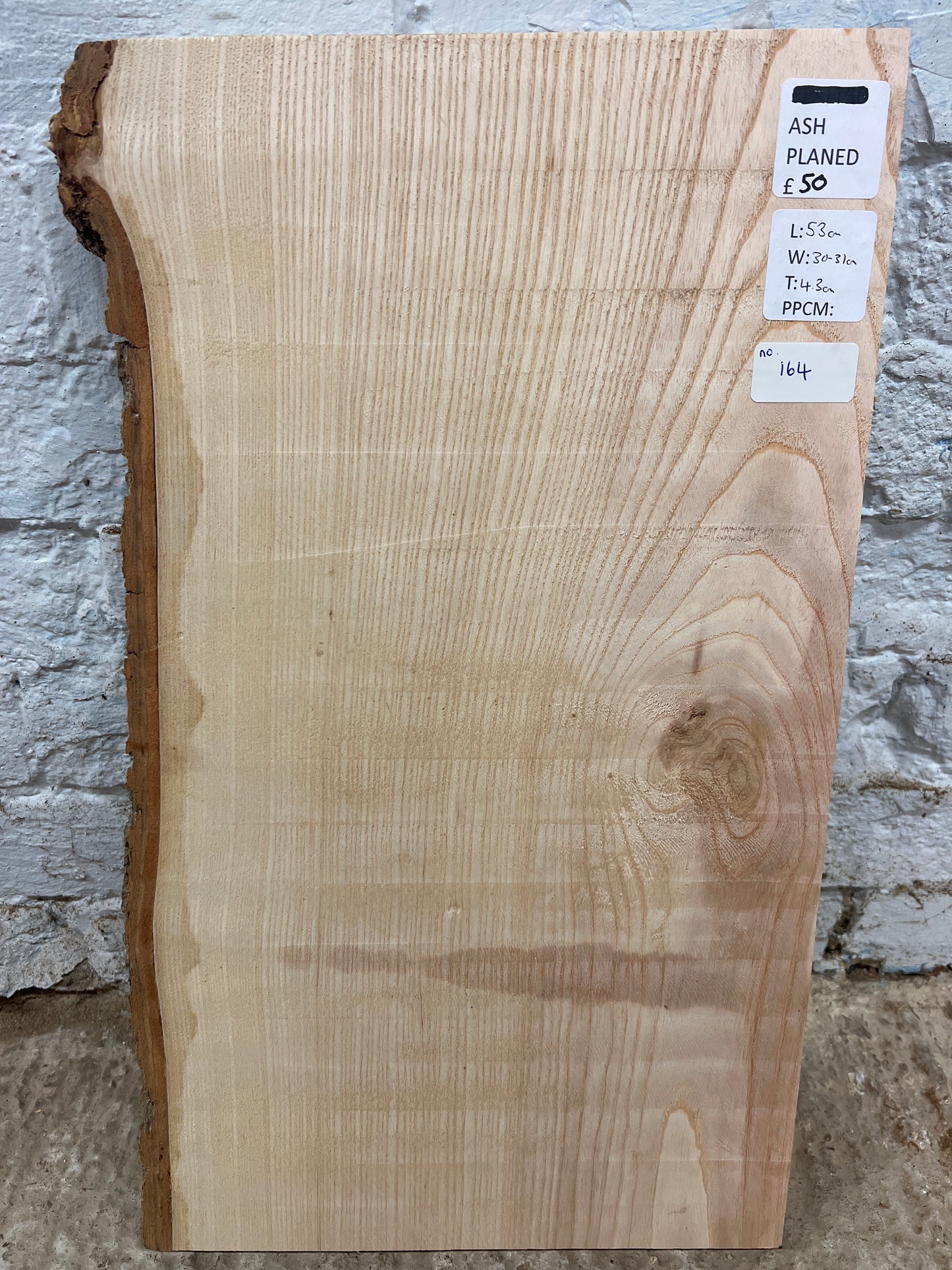 Ash No 164 - 530x300-310x43mm Planed