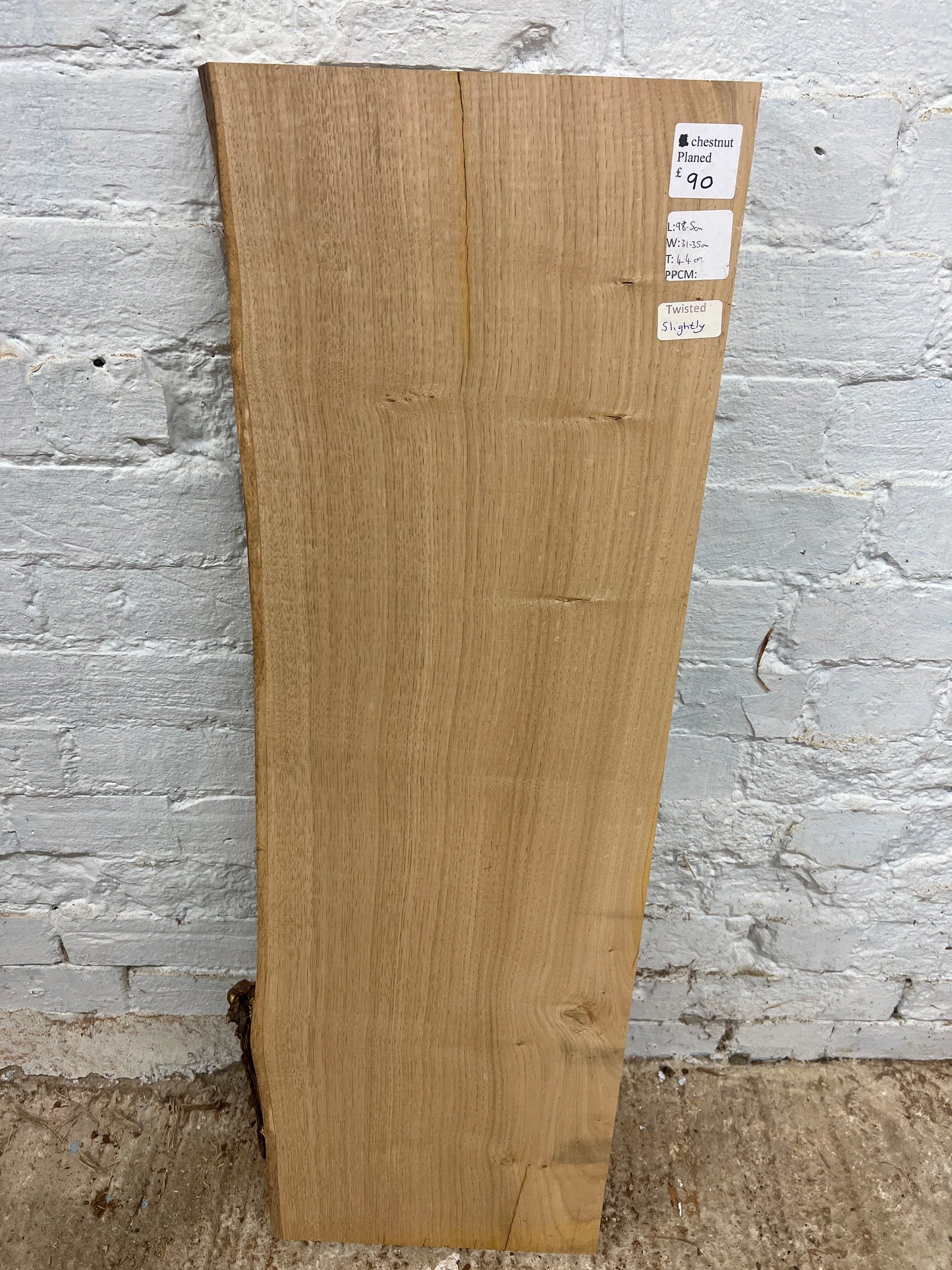 Chestnut No 177 - 985x310-350x44mm Planed