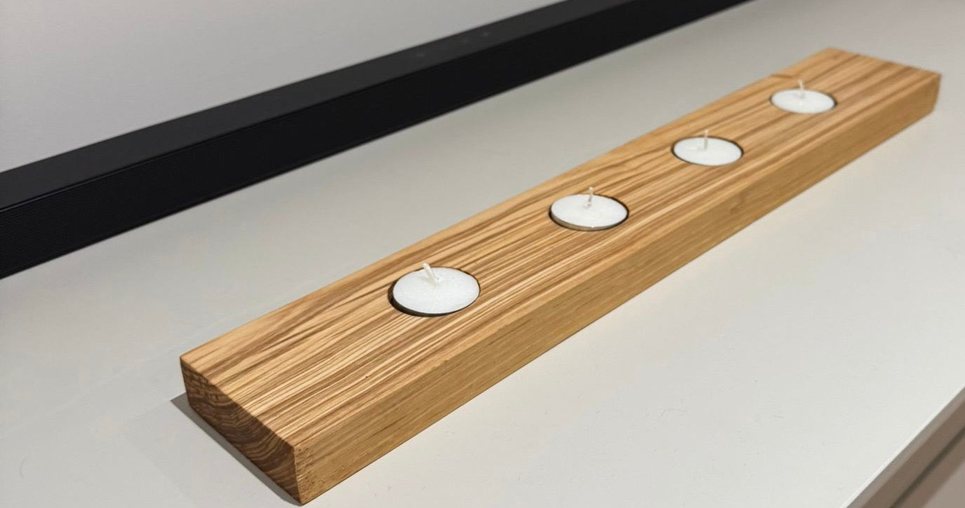 Olive Ash - 4 tea light holder