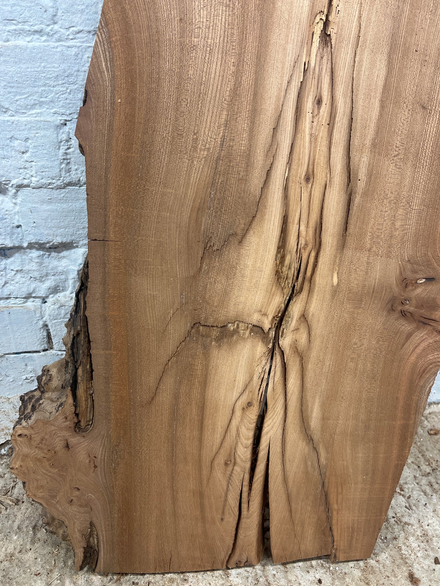 Burr Elm No 55 - 1130x330-440x40mm Planed