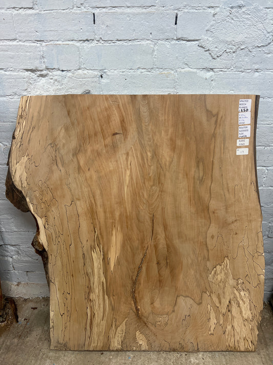 Spalted beech No 17 - 1010x760-890x37mm Planed