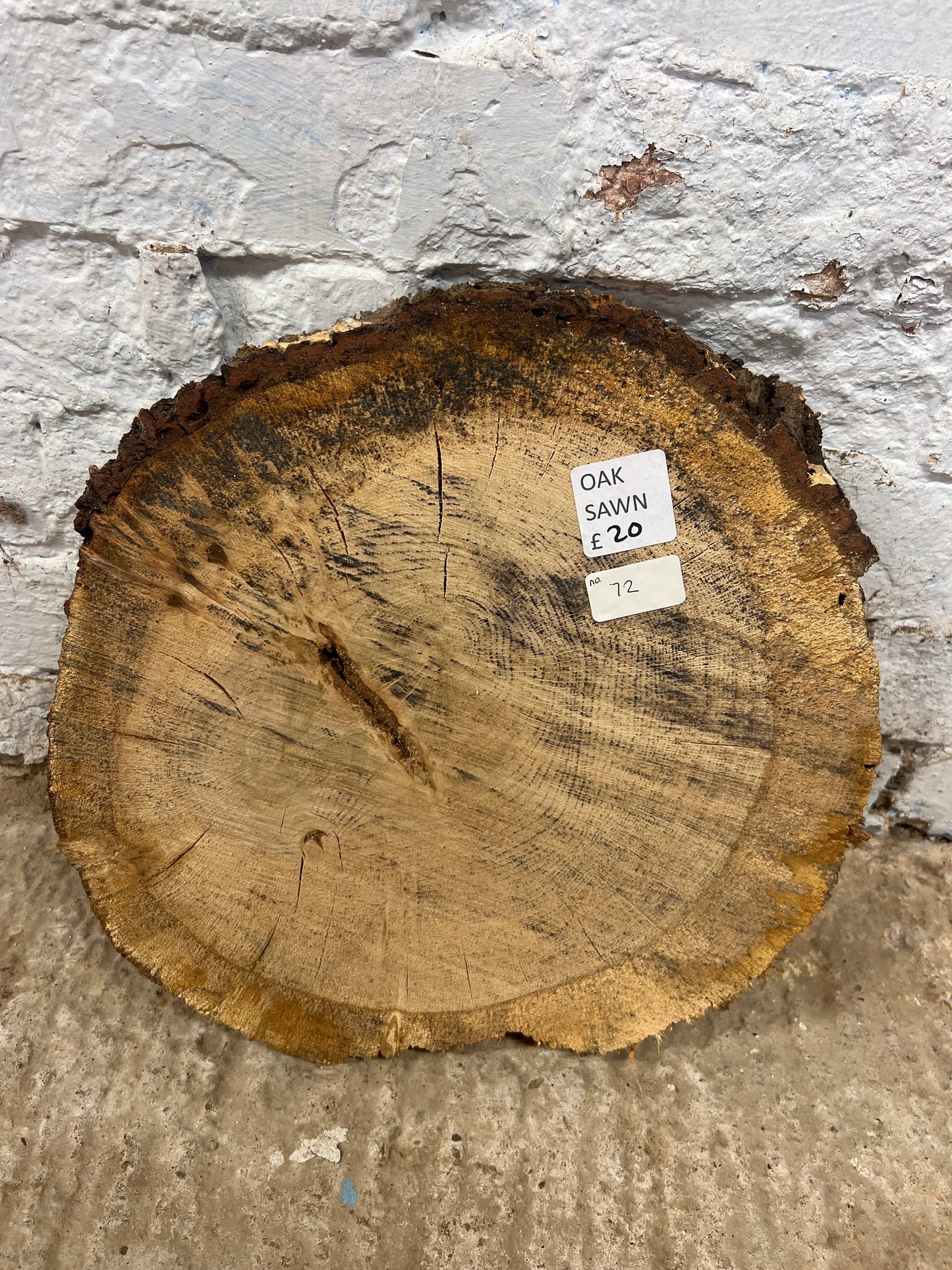 Oak No 72 - 360x340x50mm Sawn