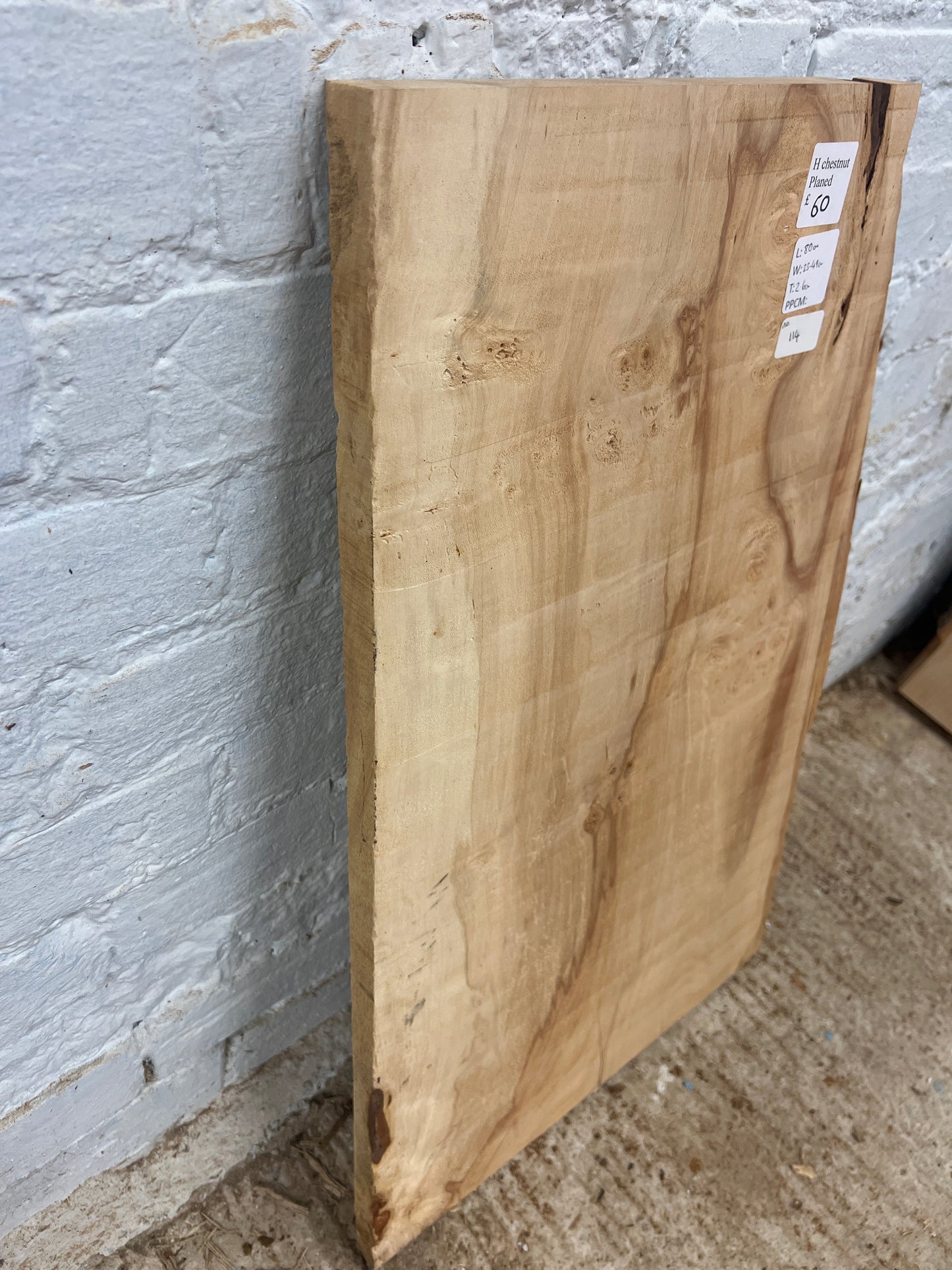 Horse Chestnut No 114 - 800x330-490x26mm Planed