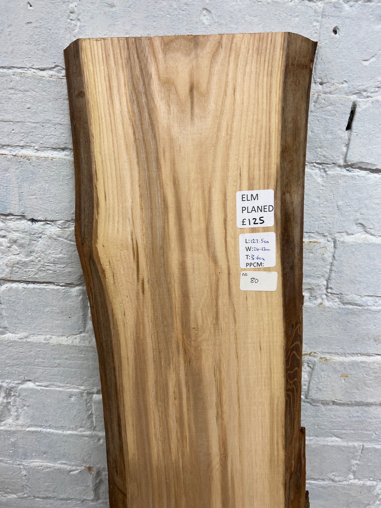 Elm No 80 - 1275x240-330x36mm Planed