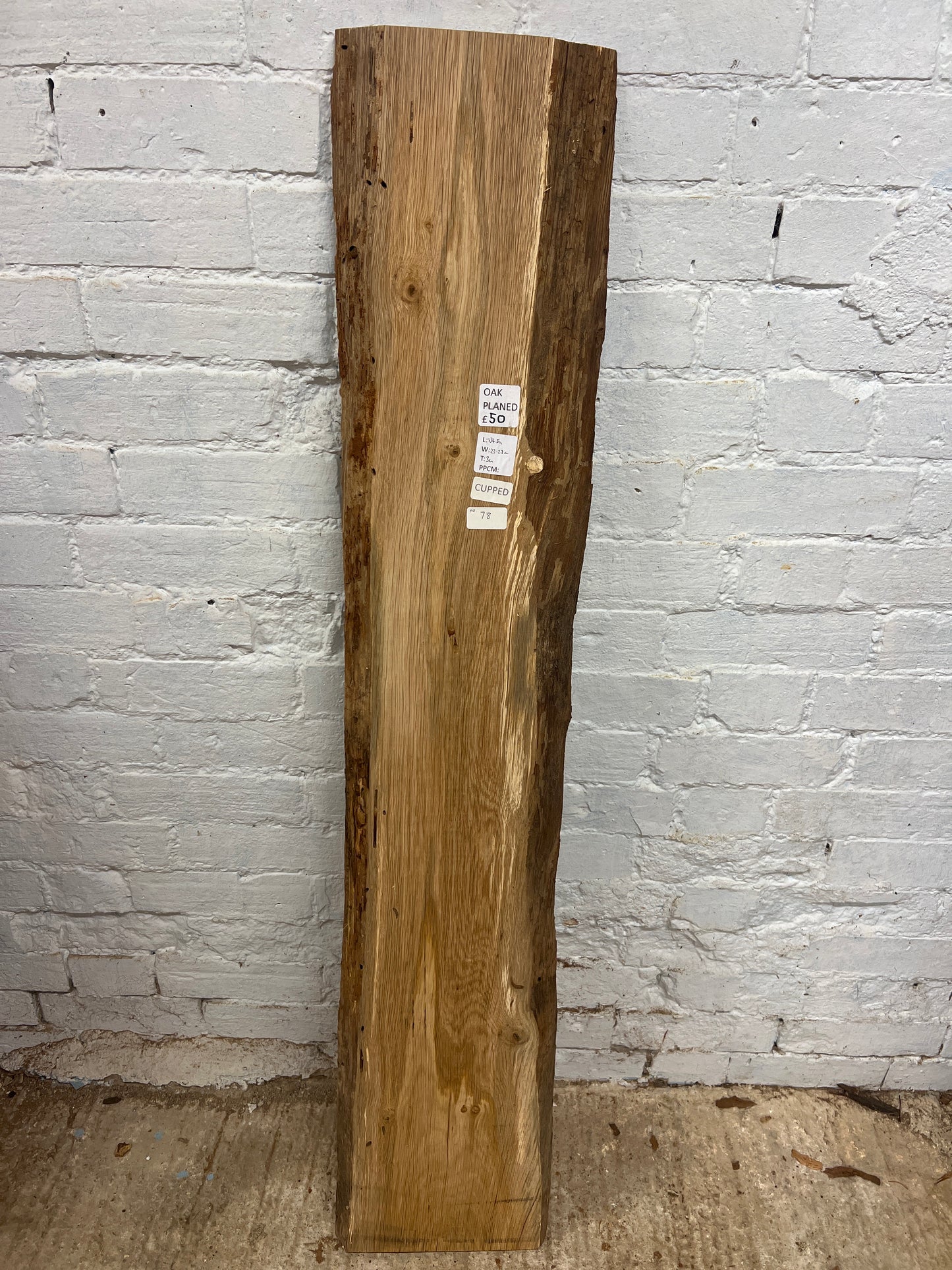 Oak No 78 - 1345x230-270x30mm Planed